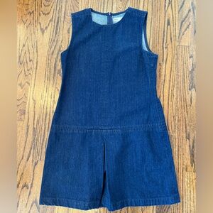 Zara Dark Blue Denim Sleeveless Dress